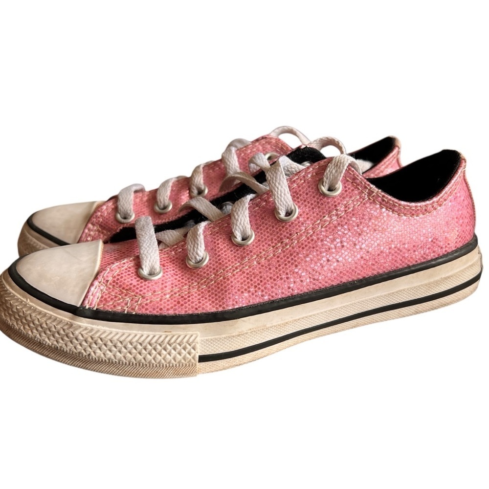 Chuck Taylor All Star Prism Glitter Youth Size 1 - Picture 9 of 11
